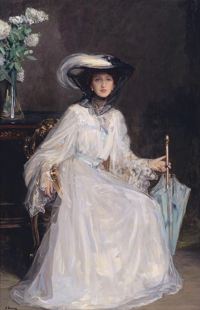 Ritratto di Evelyn Farquhar, moglie del capitano Francis Douglas Farquhar
